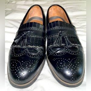 French Shriner Men’s Black Tasseled Slip-Ons